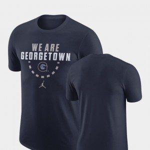Navy College T-Shirt Georgetown University Basketball Team For Men