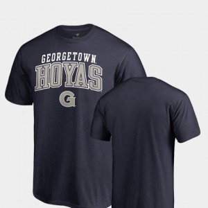Square Up Men's Navy College T-Shirt Georgetown