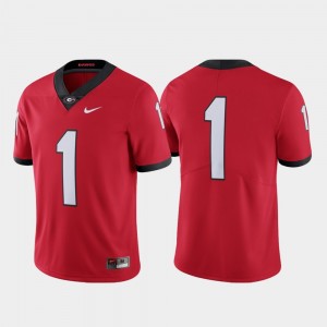 University of Georgia #1 Limited College Jersey Red Football Men