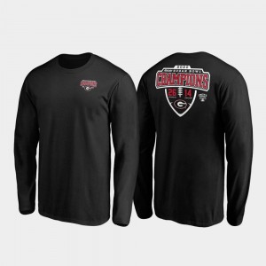 Georgia 2020 Sugar Bowl Champions Hometown Lateral Long Sleeve Black For Men's College T-Shirt