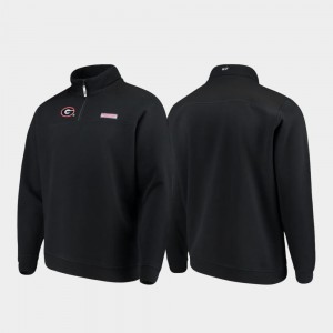 Men Shep Shirt Georgia Black Quarter-Zip College Jacket