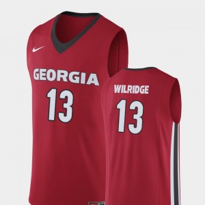 Basketball Replica UGA Red #13 For Men E'Torrion Wilridge College Jersey