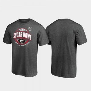 Heather Gray UGA Bulldogs Scrimmage Mens 2020 Sugar Bowl Bound College T-Shirt