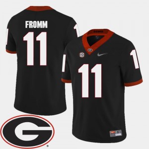 UGA Black Jake Fromm College Jersey For Men's #11 2018 SEC Patch Football