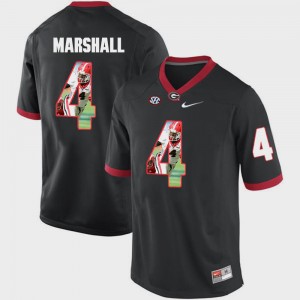 GA Bulldogs Black Keith Marshall College Jersey Pictorial Fashion #4 For Men's