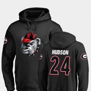 #24 Prather Hudson College Hoodie Football For Men's Black Georgia Midnight Mascot