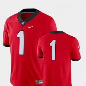 Football #1 For Men College Jersey University of Georgia Red 2018 Game