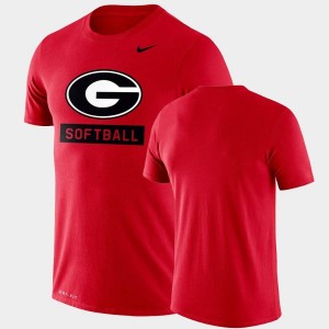 University of Georgia Red Drop Legend Men's Performance Softball College T-Shirt