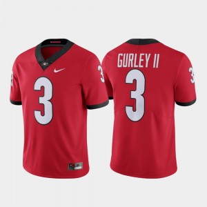 Todd Gurley II College Jersey Limited University of Georgia Red #3 Alumni For Men's