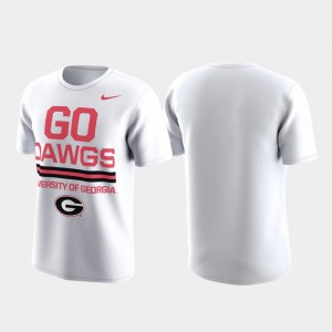 Performance University of Georgia College T-Shirt Local Verbiage White Men