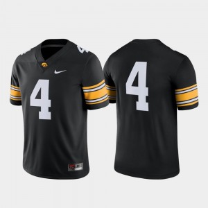 #4 Black Game Iowa Hawkeyes Football For Men College Jersey