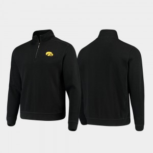 Half-Zip Pullover Tommy Bahama College Jacket Iowa Hawk Black Sport Nassau Men