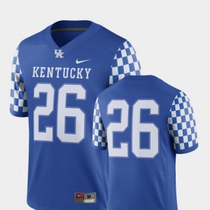 Football College Jersey Royal For Men 2018 Game Kentucky Wildcats #26