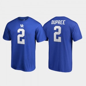Bud Dupree College T-Shirt Royal Name & Number For Men #2 UK Legends