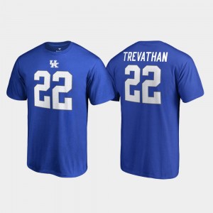 Name & Number #22 For Men's Danny Trevathan College T-Shirt UK Royal Legends