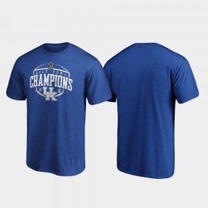University of Kentucky Corner Men College T-Shirt 2019 Belk Bowl Champions Royal