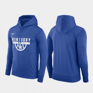For Men's University of Kentucky Royal College Hoodie Basketball Drop Circuit Pullover