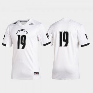 University Of Louisville 2019 Special Game #19 White College Jersey Men Premier Football