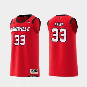 Replica Jordan Nwora College Jersey University Of Louisville Red #33 Basketball For Men