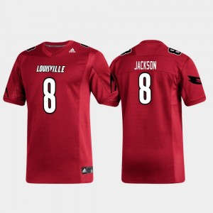 Red #8 Cardinals For Men Replica Alumni Football Lamar Jackson College Jersey