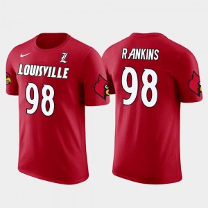 Sheldon Rankins College T-Shirt Future Stars Cardinals Red #98 New Orleans Saints Football Men's