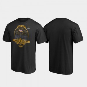 French Quarter Football Playoff Black College T-Shirt 2020 National Championship Bound LSU Men's