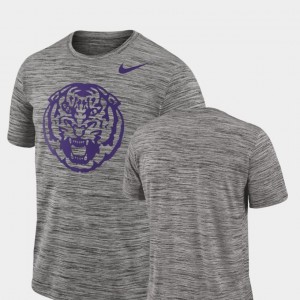 College T-Shirt LSU 2018 Player Travel Legend Performance Charcoal For Men's