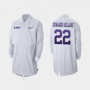 Full-Zip Sideline #22 2019 Football Playoff Bound White Tigers Clyde Edwards-Helaire College Jacket Men's