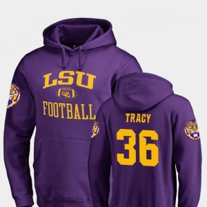 Louisiana State Tigers Cole Tracy College Hoodie Neutral Zone Football For Men Purple #36