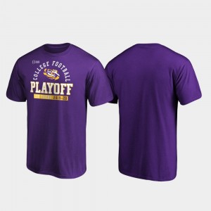 2019 Football Playoff Bound Mens Tigers Safety College T-Shirt Purple