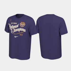 LSU Purple Celebration Football Playoff Men 2019 National Champions College T-Shirt