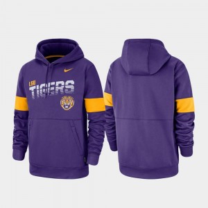 Performance Purple College Hoodie For Men LSU Tigers Pullover
