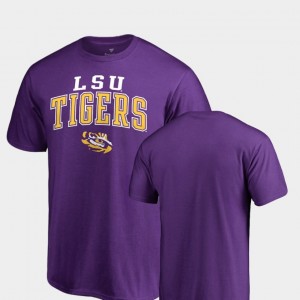 Mens College T-Shirt Square Up LSU Purple