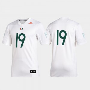 #19 2019 Special Game Premier Football UM College Jersey Men White
