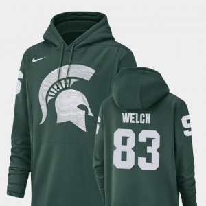 Green Champ Drive Andre Welch College Hoodie Michigan State Spartans Men Football Performance #83