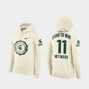 Rival Therma Cream Connor Heyward College Hoodie Men's Football Pullover Michigan State Spartans #11