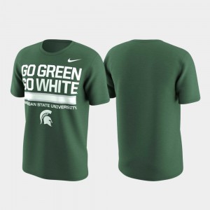 Local Verbiage Performance MSU Green College T-Shirt Men