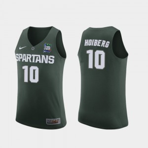 Replica Michigan State Spartans Jack Hoiberg College Jersey Green #10 For Men's 2019 Final-Four
