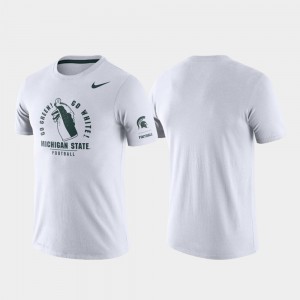 Tri-Blend Performance College T-Shirt MSU Rivalry For Men White