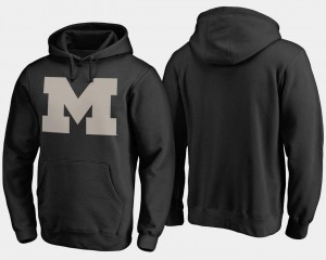 For Men Michigan Wolverines Black Big & Tall Camo Cloak College Hoodie