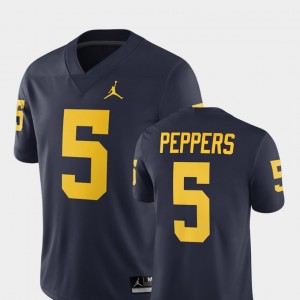 #5 Mens Wolverines Player Navy Jabrill Peppers College Jersey Alumni Football Game