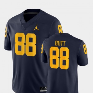 Game #88 Navy Jake Butt College Jersey For Men's Wolverines Football