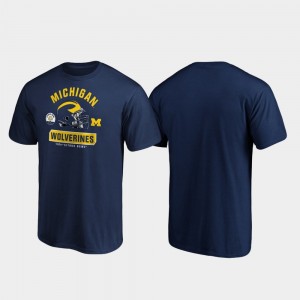 Navy Men College T-Shirt Michigan Wolverines 2020 Citrus Bowl Bound Spike