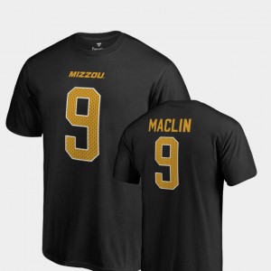 Legends Name & Number Jeremy Maclin College T-Shirt For Men #9 Black Missouri