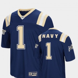 #1 Navy College Jersey Navy Midshipmen Foos-Ball Football Colosseum Men's