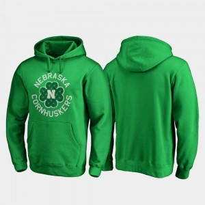 Luck Tradition College Hoodie St. Patrick's Day For Men's Kelly Green Nebraska