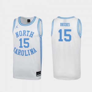 March Madness North Carolina #15 For Men's Special Basketball Garrison Brooks College Jersey White