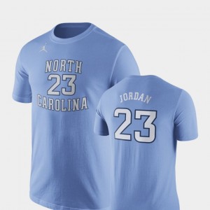 Future Stars Carolina Blue Michael Jordan College T-Shirt Tar Heels For Men Basketball Replica #23