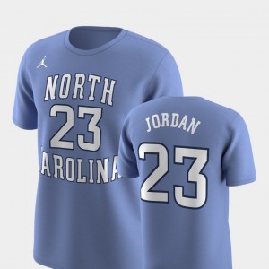 Carolina Blue Michael Jordan College T-Shirt UNC Tar Heels Replica For Men's Future Stars #23