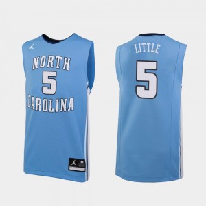 For Men Replica Tar Heels Nassir Little College Jersey #5 Basketball Carolina Blue